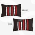 thumbnail image 2 of Fuzoiu USA Flag Cross Print Pillow Case with Hidden Zipper,Pillow Covers,Soft and Comfortable Pillowcase-16"x24", 2 of 6