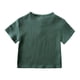 thumbnail image 3 of 0-6Y Boys Girls Muslin Clothing Sets Summer Solid Cotton Linen T-shirts+Shorts 2Pcs Outfit Kids Clothes Casual Sets for Children, 3 of 6