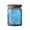 Blue, variant on Set of 4 Vintage Glass Storage Jars, 23.7oz Glass Coffee Canisters Decoraitve Mason Jars Sugar Containers with Airtight Wooden Lids for Kitchen Pantry, Cookie Jars (Sunflower)
