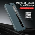 thumbnail image 4 of Kryonix for Samsung Galaxy S26 Ultra Smart Wallet Phone Case, Protective Cover with Smart Small Screen View, Finger Tap Control, Slim Design, Card Holder Pocket, PU Leather Flip Cover, Green, 4 of 8