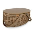 thumbnail image 3 of Picnic Time Sequoia Picnic Basket - Woven basket with Lid - Insulated Picnic Cooler, Beige, 3 of 5