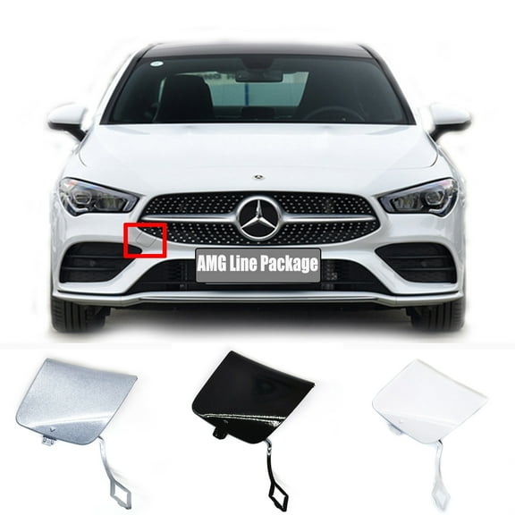 Trimla Front Tow Cover for 20-22 Mercedes Benz CLA W118 Coupe C118 AMG Line Fit CLA180 CLA200 CLA220 CLA250 2020 2021 2022 bumper Towing Hook Eye Cap A1188854201