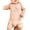 Peach Bodysuit, variant on Little Sister Floral Letter Baby Bodysuit for Girls Trendy Matching Sibling Baby One-Piece Natural Bodysuit 12 Months