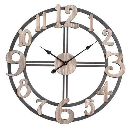 Tone Clock Circuit - Utopia Alley Oversized Roman Round Wall Clock -28
