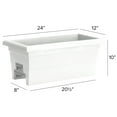 thumbnail image 2 of Root & Vessel Countryside Railing Planter, White, 24", 2 of 5