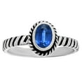 thumbnail image 3 of Natural Blue Kyanite - Brazil 925 Sterling Silver Ring s.5 Jewelry DGR1134_C_5 R-1045, 3 of 7