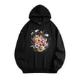 thumbnail image 2 of Vintage Floral Print Zip Hoodie - Unisex Boho Pullover with Pockets | Long Sleeve Thermal Hooded Sweatshirt for Men & Women, 2 of 3