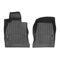 WeatherTech Custom Fit FloorLiners compatible with Cadillac CT4, CT4-V, CT4-V Blackwing - 1st Row (Driver & Passenger), Black