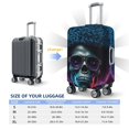 thumbnail image 4 of Gukieu Punk Style Blue Haired Skull Print Suitcase Protective Cover, Elastic Zipper Buckle Suitcase Protective Cover, Suitable for Travel, Business Trip-X-Large, 4 of 7
