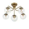 thumbnail image 4 of Marco 6-Light Ceiling Light in Warm Brass, 4 of 6