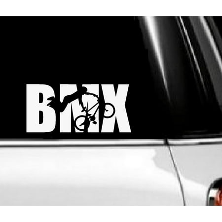 Decal ~ BMX with Rider Auto Decal 4