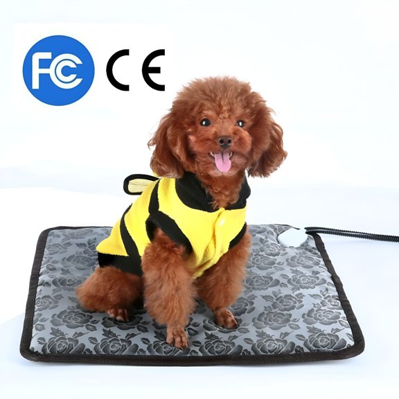 HIBIBUD 2026 New Waterproof Pet Heated Warmer Bed Pad Puppy Dog Cat Bed Mat Electric Heater Mat for Cold Weather, Cozy Sleep, Indoor Use, Pet Comfort, Winter Warmth