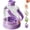 Purple, variant on Ice Cube Bottle, 2-in-1 Portable Ice Maker Bottle with Built-in Iced Tray, Easy Press ICES Cube Cup with Straw, Detachable Leak Proof Lid, Touch Free Vertical ICES Maker for Freezer Travel