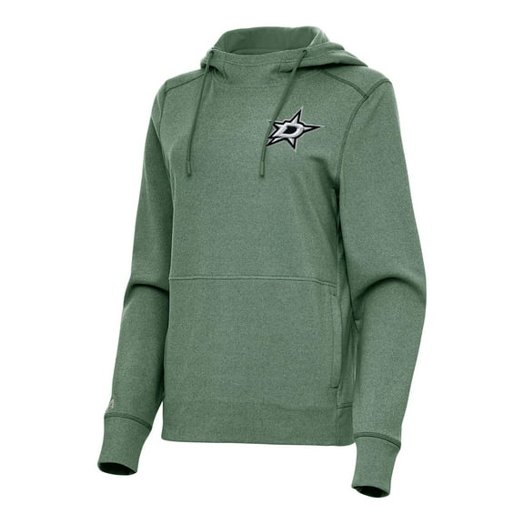 Women's Antigua Hunter Green Dallas Stars Justice Pullover Hoodie