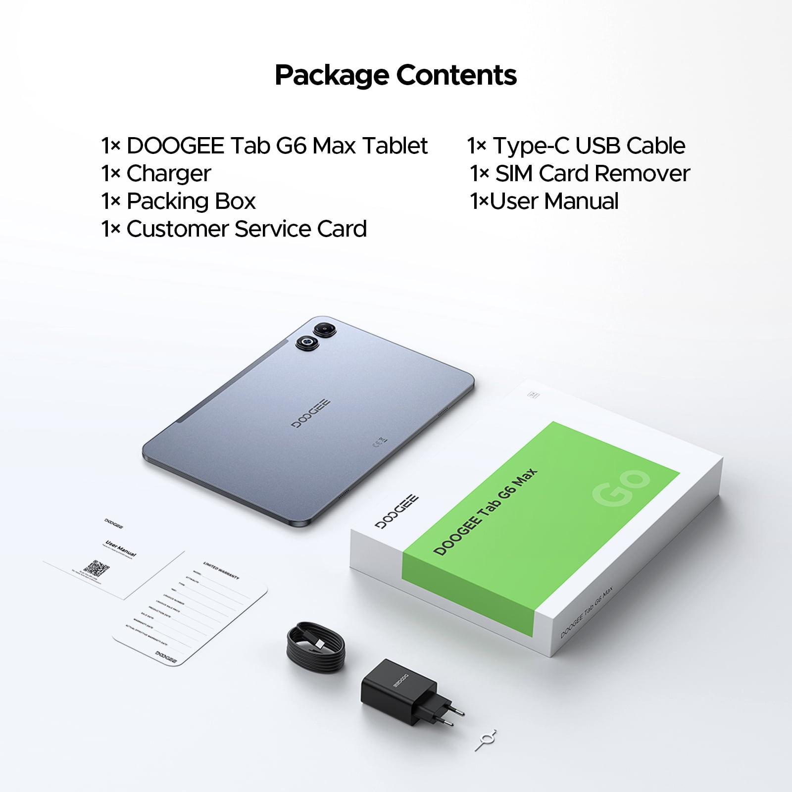 DOOGEE T20 Ultra 12 Inch 2.4K Android 13 Tablet, 32GB+256GB, Helio
