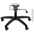 thumbnail image 2 of 320 Pounds Replacement Office Chair Base 28 Inch Swivel Chair Base with Casters Heavy Duty Black, 2 of 8