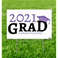 thumbnail image 1 of Advanced Graphics 3622 23 x 15 in. 2021 Grad Yard Sign, Purple, 1 of 1