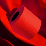 Renova Scented Colored Toilet Paper Packs 3-Ply Bath Tissue Red 1 Pack of 6 rolls