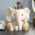 thumbnail image 2 of Adorno Lápiz Con Forma De Elefante Bonito, Brocha De Maquillaje, Pintalabios, Cumpleaños, Almacenamiento De Material De Escritorio, Escritorio, Estudiante, 2 of 5