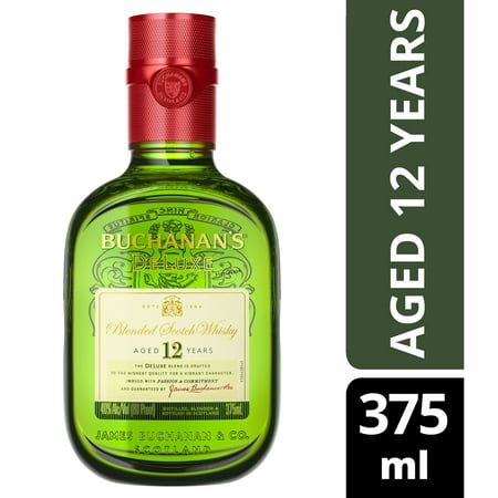 Buchanan's DeLuxe Aged 12 Years Blended Scotch Whisky, 375 ml, 40% ABV
