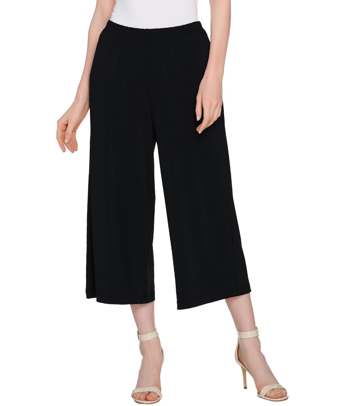 Bob Mackie Pull-On Knit Gaucho Pants 