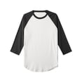 thumbnail image 2 of Men's Basic Raglan 3/4 Sleeve Tee Shirts Baseball Solid Athletic Crew Neck, 2 of 5