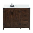 thumbnail image 3 of Elegant Lighting VF90242EX-BS Grant 42" Free Standing Single Basin Vanity Set - Expresso, 3 of 8