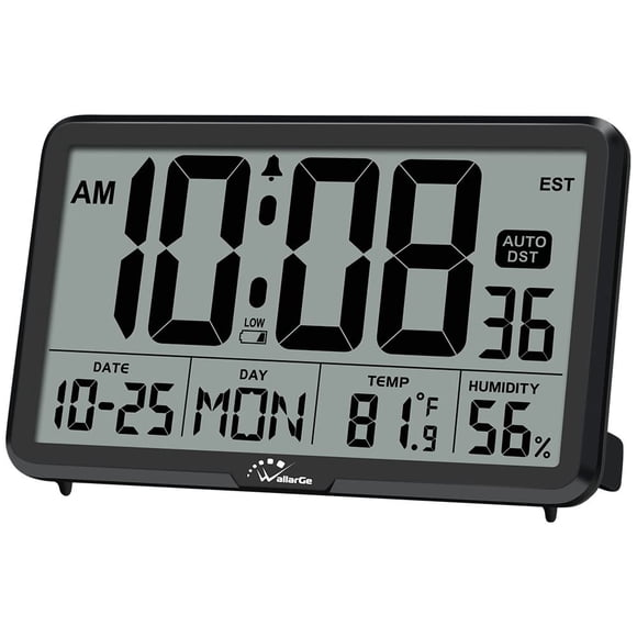 Reloj de pared digital WalLarge CL6002 con temperatura y humedad