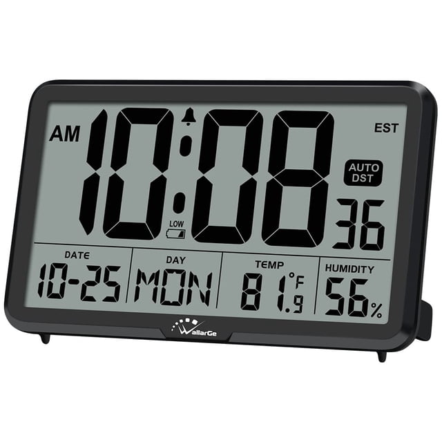 Reloj de pared digital WalLarge CL6002 con temperatura y humedad