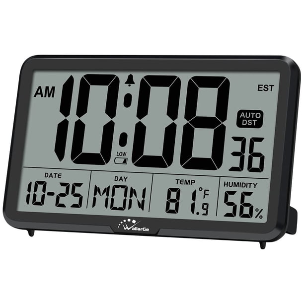 Reloj de pared digital WalLarge CL6002 con temperatura y humedad