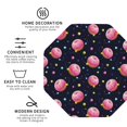 thumbnail image 4 of Bingfone Vintage Cartoon Donut Planets Leather Drinks Coasters with Set of 6,Suitable for Home Kitchen,Coffee Cup Coasters Home Gift, 4 of 9