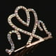 thumbnail image 4 of Mini tiara de princesa con corona de cristal y peine, accesorio para el cabello Oro rosa, 4 of 9