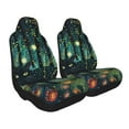 thumbnail image 2 of Sikiie Mystical Black Cat Fireflies Car Seat Covers 2PCs Front Car Seat Covers Universal fit for Most Cars SUVs and Trucks-2 PCS, 2 of 9
