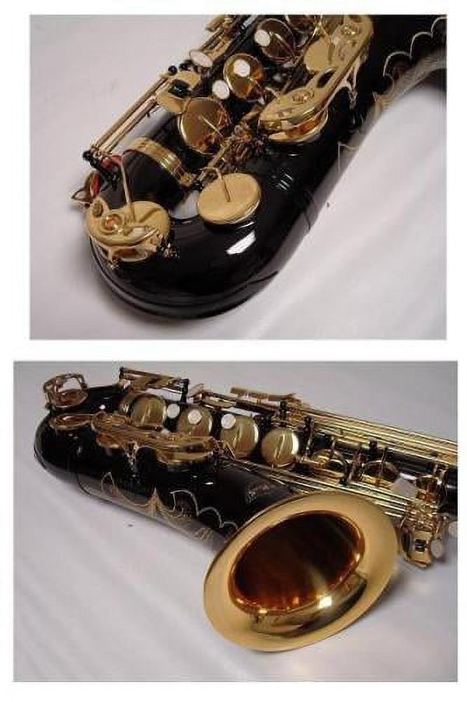 OPUS USA by Ktone Durable Professional Tenor Saxophone, Black/Gold
