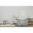 thumbnail image 7 of Regalo My Portable Play Yard Indoor and Outdoor, Washable, White/Gray/Teal, 6-Panel, For Ages 6-24 Months, 7 of 7