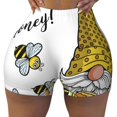 thumbnail image 2 of Haiem Gnome Sweet Honey No Front Seam Biker Shorts for Women Yoga Workout Gym Bike Shorts with Tummy Control Moisture-Wicking-Medium, 2 of 9