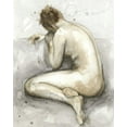 thumbnail image 2 of Meagher, Megan 15x18 White Modern Wood Framed Museum Art Print Titled - Figure in Watercolor II, 2 of 4