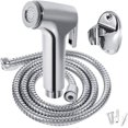 thumbnail image 1 of Juego de ducha de lluvia/rociador de bidé con soporte de pared y manguera de 1,4 m/para inodoro, accesorios sanitarios para baño, 1 of 5