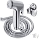 thumbnail image 1 of Juego de ducha de lluvia/rociador de bidé con soporte de pared y manguera de 1,4 m/para inodoro, accesorios sanitarios para baño, 1 of 5