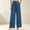 Blue, variant on Women Tie Waist Pleated Wide Leg Trousers Sevevn High Waist Flowy Loose Fit Dress Pants With Side Pockets, Varied Solid Color Options For Office Work Dating Vacation And Everyday Casual Dressing