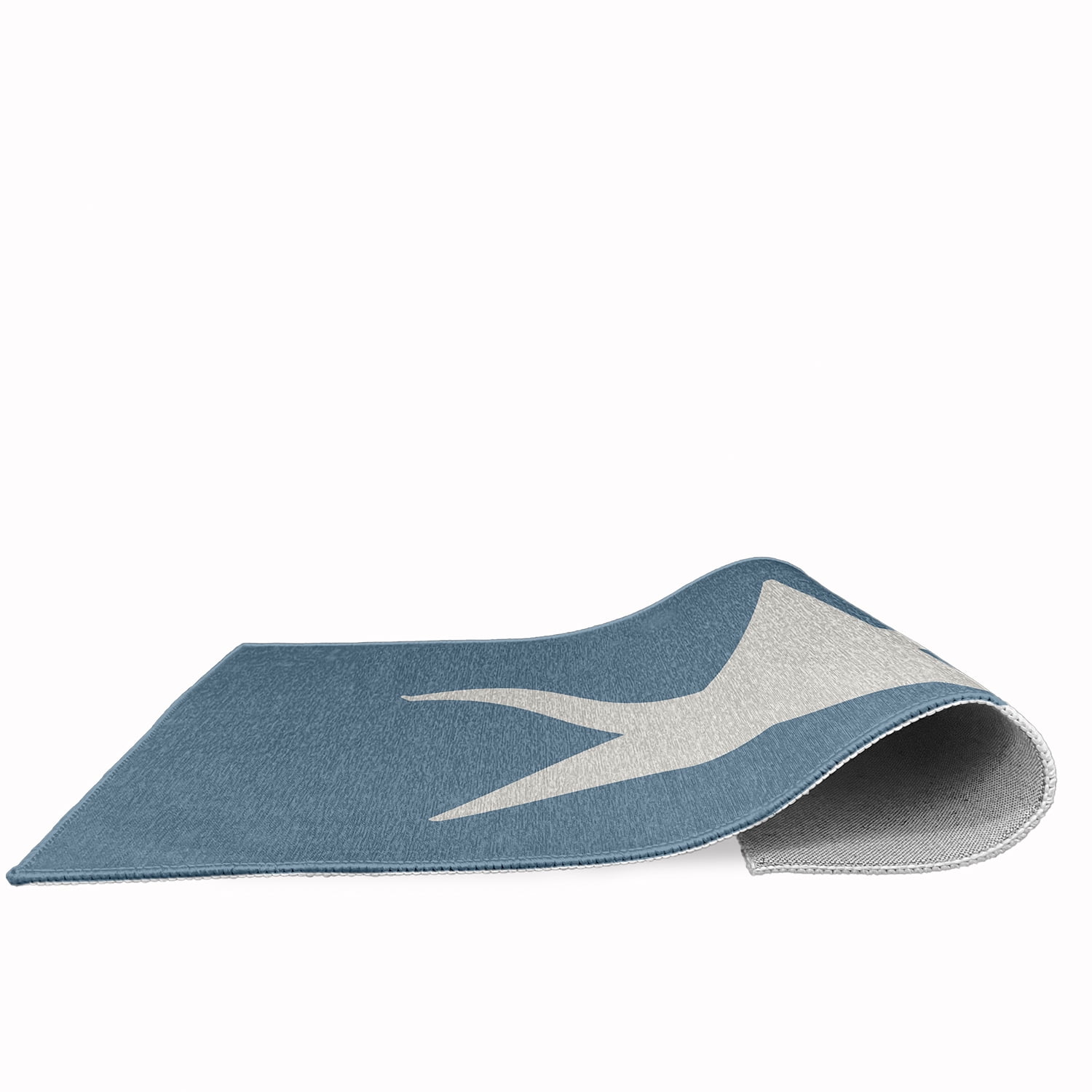 Simply Daisy 18 x 30 Big Star Chenille Rug, Dusty Smoke and White