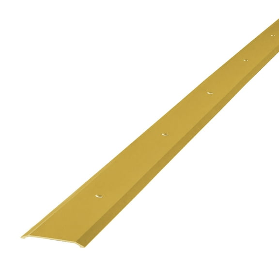 M-D Building Products 06700 1-3/4 In. X 36 In. Brite Brass Aluminum Seam Binder w/ Screw Nails