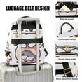 thumbnail image 3 of FORMRS Mini Backpack Purse for Women Quilted Travel Daypack Casual Shoulder Bag, White Cute Cat, 3 of 7