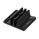 thumbnail image 1 of Soporte vertical para computadora portátil con 3 ranuras hecho de plástico ABS de primera calidad Diseño Organizador de escritorio ajustable que ahorra espacio, 1 of 5