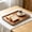 💖Brown_New#347, variant on Wood Serving Tray Solid Wood Rectangular Tea Tray Japanese Modern Style Raised Edge Platter for Coffee Table Snacks Home Decor