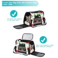 thumbnail image 5 of Watermelon Fabric 900D Oxford Cloth Pet Carrier Bag with Sherpa Base and Nylon Webbing, 17x10x11.8 in (43x26x30 cm) | Breathable and Durable Dog Travel Tote, 5 of 7