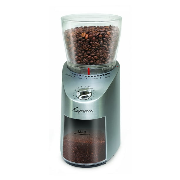 Capresso Infinity Plus Stainless Steel Conical Burr Coffee Grinder Walmart Com Walmart Com