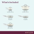 thumbnail image 3 of Anolon Achieve 8 Piece Hard Anodized Nonstick Pots and Pans Set, Cream, 3 of 16