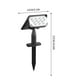 thumbnail image 3 of Luz de jardín LED solar impermeable con ciclo de gradiente de color, ángulo ajustable de 120 °, panel monocristalino de alta conversión, rotación libre, a prueba de óxido, clasificación IP44 para, 3 of 4