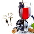 thumbnail image 2 of Perfecto 1 par de tapones para con de amor dorado, abridor de , recuerdos torcidos Yotijar Tapón de botella de vino, 2 of 9